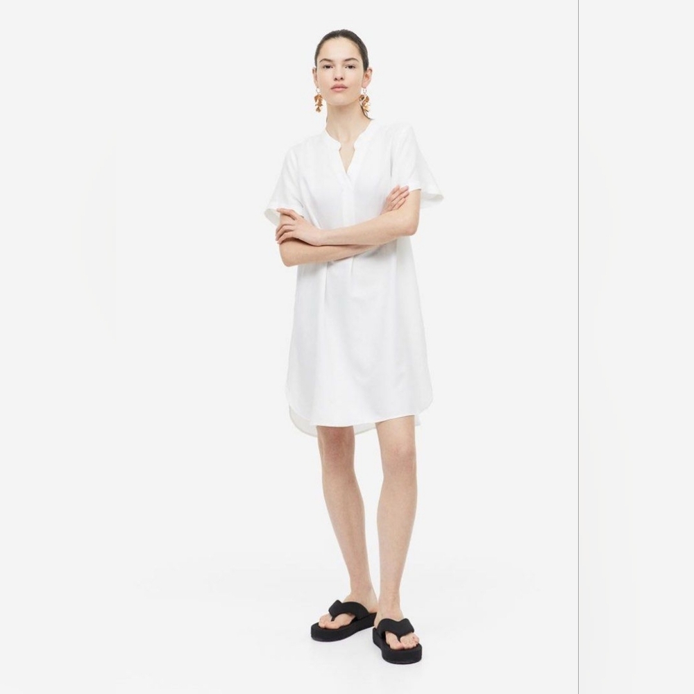 H&M White Mini Dress